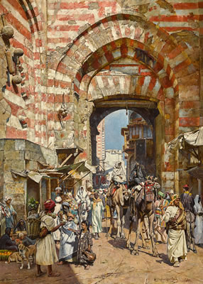 William Logsdail : THE GATES OF THE KHALIFA, CAIRO