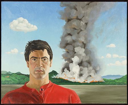 Robert Lucy : Self Portrait With Brush Fire