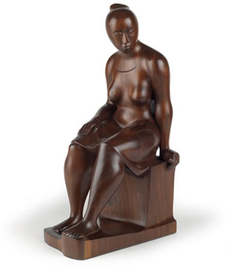 Elizabeth Catlett : Seated Woman.