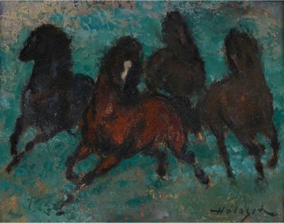 Denes De Holesch : Horses