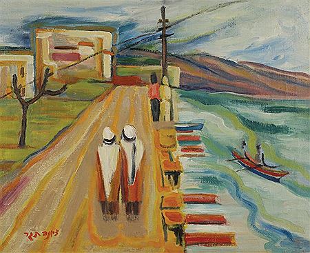 Ziona Tagger : Guards near the Sea of Galilee, 1950