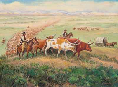 Warren (John Warren) Hunter : 'Cattle Drive'