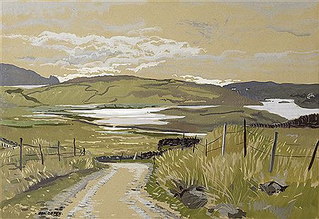 Bea (Beatrice) Esther Orpen : KILTOORISH LAKE, ROSBEG, COUNTY DONEGAL