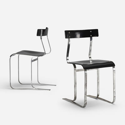 Marcel Breuer : Chairs model WB301, pair