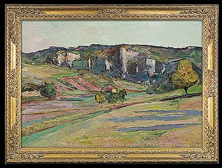 Wlodzimierz Terlikowski : French Jura Landscape (near Ornans)