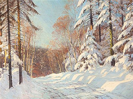 Carl Wennemoes : Winter Forest, 1930