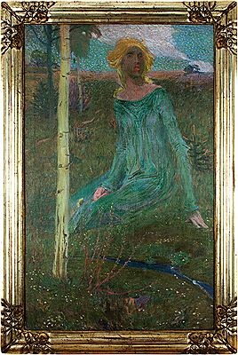 Jan Preisler : Spring (a variant of the right wing of the triptych Spring)