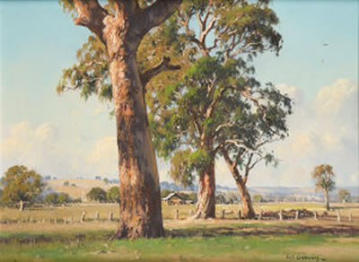 Les Graham : Australian Pastoral Landscape