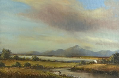 Norman J McCaig : Evening, Dundrum Bay