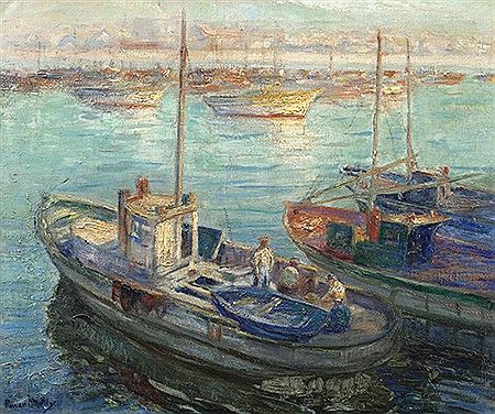 Power O'Malley : Fishing Boats in Harbour