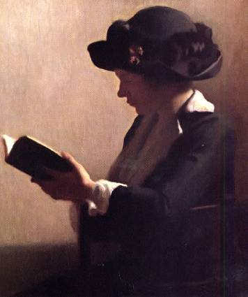 Gretchen Woodman (Margaret) Rogers : Girl Reading