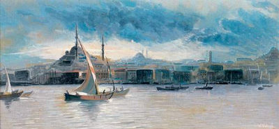 Wladimir Konstanivoch Petroff : Vues d'Istanbul (a pair)