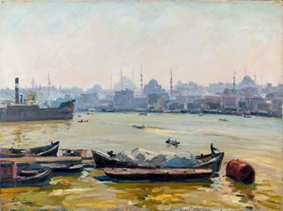 Ibrahim Safi : Vue d'Istanbul