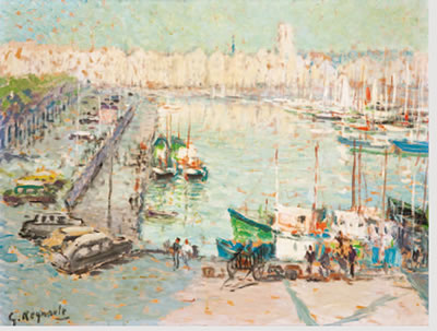 Georges Regnault : Le port de la Rochelle