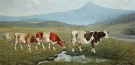 Edouard Mandon : Vaches