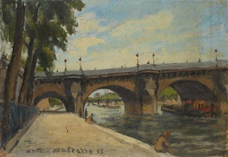 Andre Malterre : Vue du Pont Neuf, 55