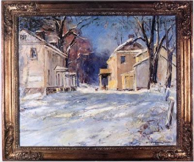 William Francis Taylor : Snow Covered Winter Landscape