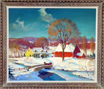 Walter Bollendonk : Winter landscape