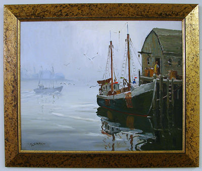 Melville Stark : Harbor scene