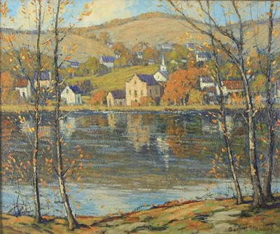 George Stengel : VIEW ACROSS THE DELAWARE RIVER