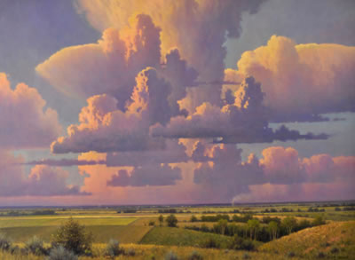 Michael Stack : Evening Clouds Above the Plains