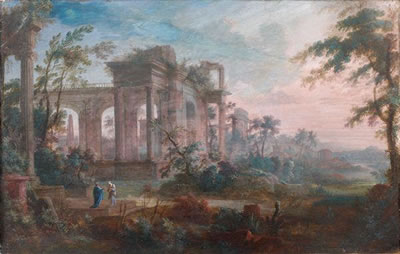 Pierre-Antoine (The Younger) Patel : Paysages de ruines romaines