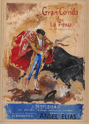 Jose Luis Florit Rodero : 'Boceto para cartel de toros'