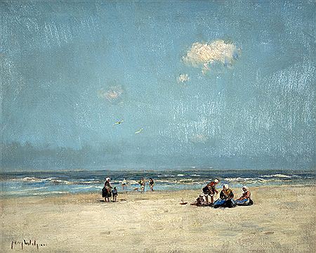 Jacques Adrian Enrique Witjens : JUGANDO EN LA PLAYA