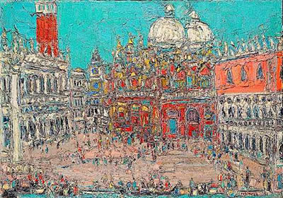 Andre Cottavoz : VENISE, PLACE SAN MARCO, 1971