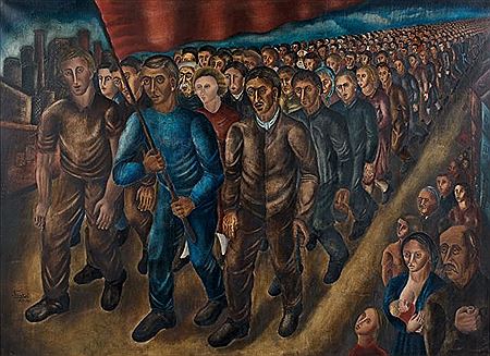 Boris Borvine Frenkel : LA MANIFESTATION - 1929-1930