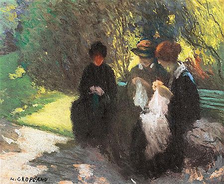 Nicolae Gropeanu : Parisian garden Dantelarese