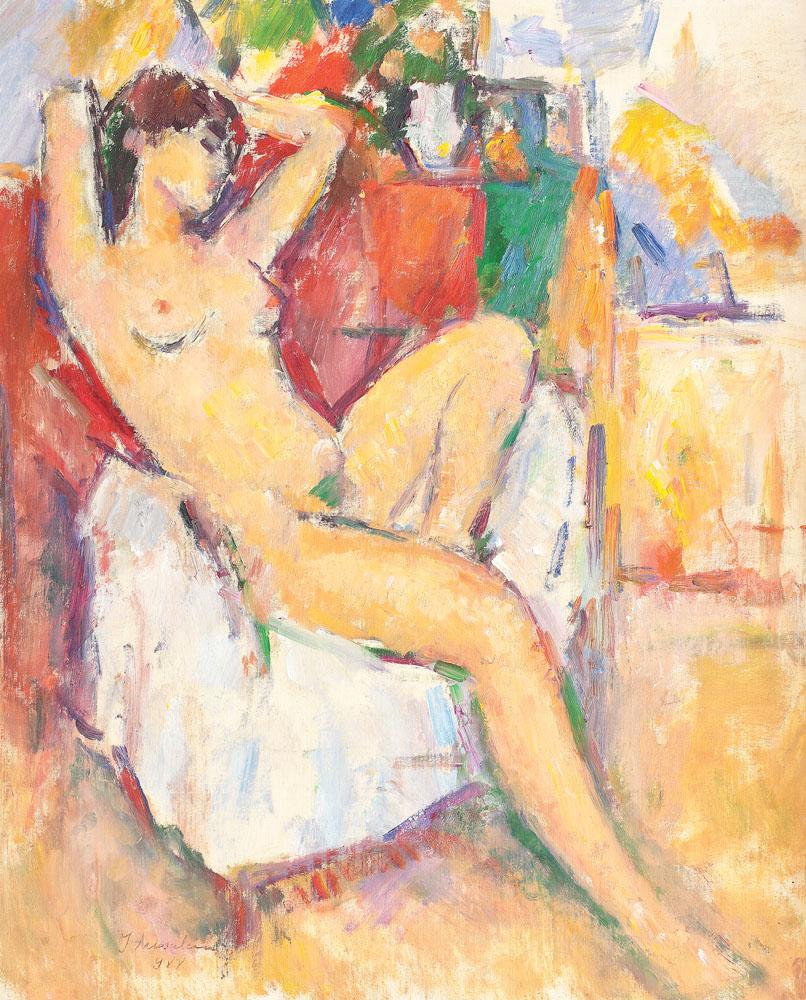 Ion Musceleanu : Nude in armchair