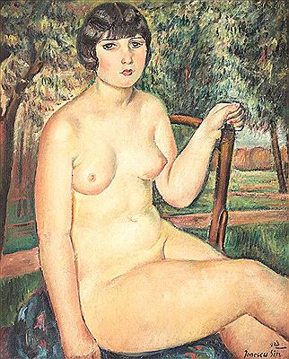 Gheorghe Ionescu : Nude in garden