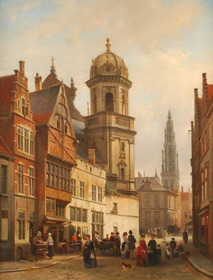 Jan Michael Ruyten : Vue d'Anvers