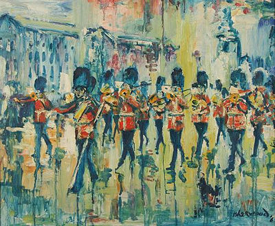 James Lawrence Isherwood : 'Rain, Guards Band, Buckingham Palace