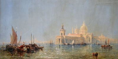 Jane Vivian : The Grand Canal and Santa Maria della Salute, Venice