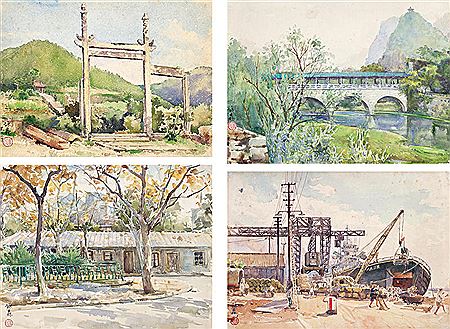 Yongzhen Li : LANDSCAPE (A SET OF FOUR)