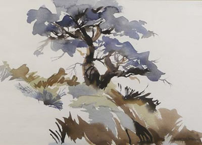 Elizabeth Ann De Maree : Trees on Bluff