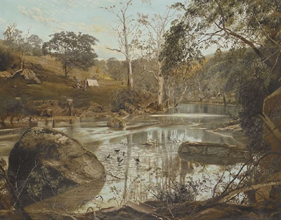 James Alfred (J A) Turner : Bend on the Yarra