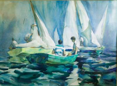 Betty Schlemm : Sailboat Scene