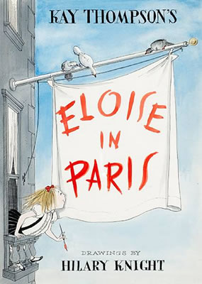 Hilary Knight : 'Eloise in Paris,' unused cover design for Kay Thompson's Eloise in Paris (New York: Simon & Schuster, 1957)