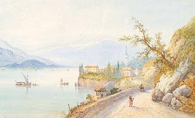 Edwin St John : Lake Lugano, Lake Como, and two others, a set of four