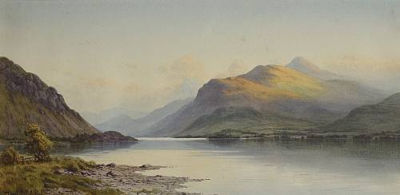 Edward Horace Thompson : The Sweetest Hour of Eve, Loch Etive at Taynuilt