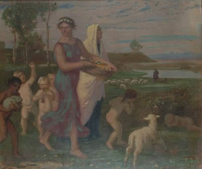 Albert Lang : Flora with attendants