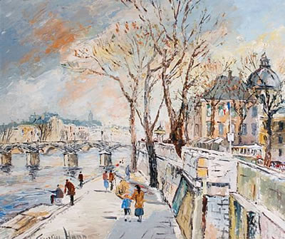 George Hann : On the banks of the Seine