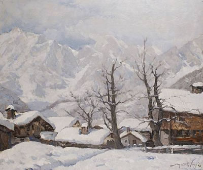 Mario Moretti Foggia : In cammino; Sotto la neve