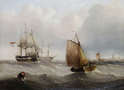 Edward King Redmore : Marine scenes, a pair