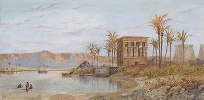 Henry Pilleau : Trajan's Kiosk at Philae