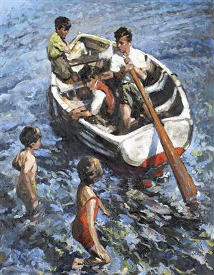 Sheree Valentine Daines : Fun in the Thames