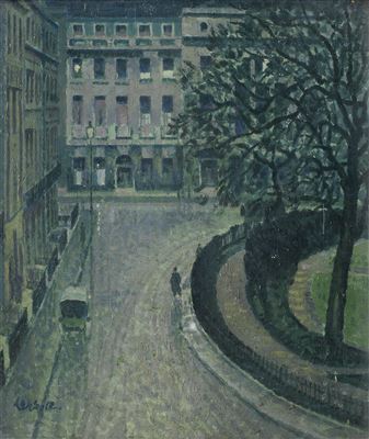 Derwent Lees : Fitzroy Square from Sickert's old studio